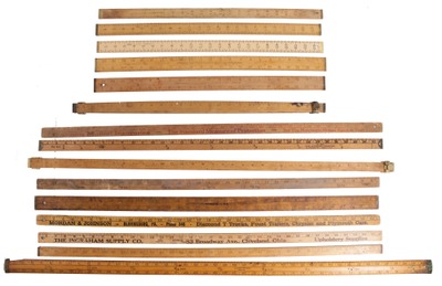 Assorted Makers: Lot Of Spec. Purp. Measuring Rules