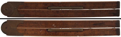 Edward Preston & Sons, Birmingham, England: Unusual Inclinometer Folding Rule