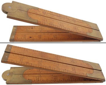 Stephens & Company, Riverton, Connecticut, No. 61: Rare Dbl. Arch Jt. Folding Rule