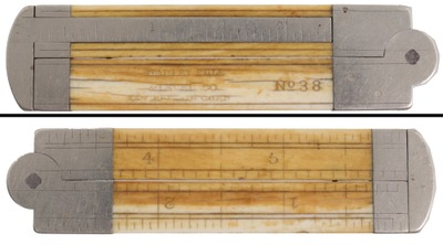 STANLEY (Unmarked), No. 38: Six-Inch, Two-Fold Folding Rule
