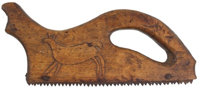 Unmarked: Early Carved Body Stair Saw