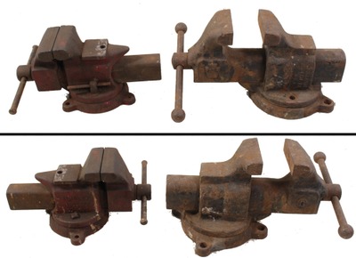 Assorted Makers: Two Cast Iron Bench Vises