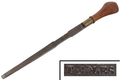 Unmarked: Hand Made B'wood Hdl. Screwdriver