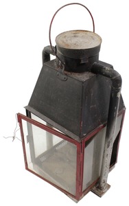 Unmarked: Massive Tin Signal Lantern