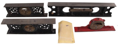Davis Level & Tool Company, Springfield, Massachusetts: Four Incomplete & Damgaged Levels
