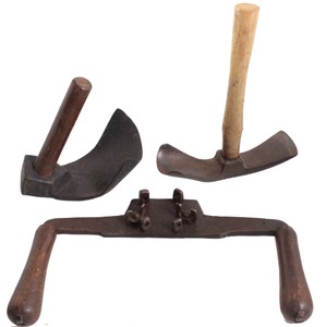 Assorted Makers: Three Hand Forged Edge Tools