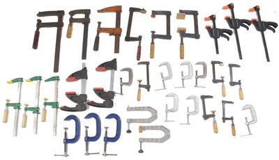 Assorted Makers: Lot Of Assorted Bar & "C" Clamps