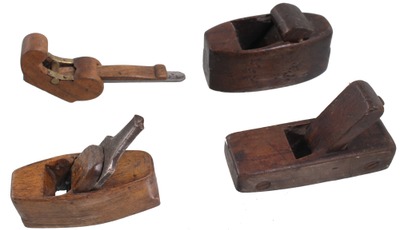 Unmarked: Four Small Size Wooden Planes