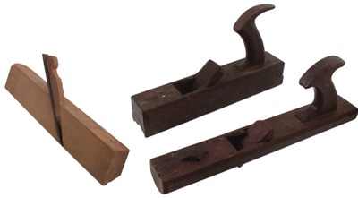 Assorted Makers: Three Eighteenth Cen Woodworking Planes