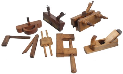 Assorted Makers: Lot Of Clean Europea Woodworking Tools