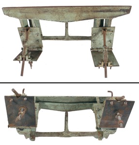 Simonds Saw Manufacturing Company, Fitchburg, Massachusetts, No. 626-2: Massive Bench Mount Saw Filing Vise