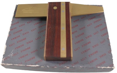 Bridge City Tool Company, Portland, Oregon, No. DS-2: R'wood & Brass Dovetail Square