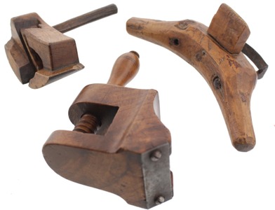 Assorted Makers: Lot Of Three Early Wooden Tools