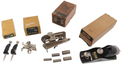 Stanley Rule & Level: Four Original Box Woodworking Tools