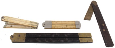 Assorted Makers: Lot Of Exotic Materi Folding Rules