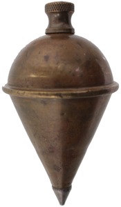 Tower & Lyon, New York, New York: "Perfection" Brass Pat. Plumb Bob