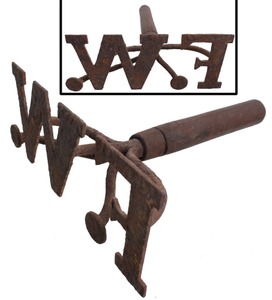 Unmarked: Nineteench Century Sheep Branding Iron