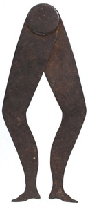 Unmarked: Pair Of Early Type "Ladyleg" Calipers