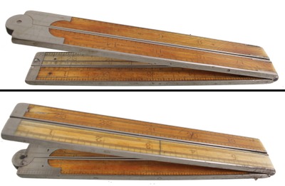 Stanley Rule & Level, No. 87: Early Ivory & Ger. Silver Folding Rul