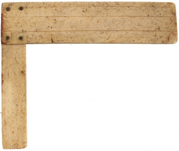 Unmarked: Early Whalebone Body Try Square