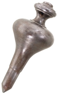 Unmarked: Early Turned Iron Plumb Bob