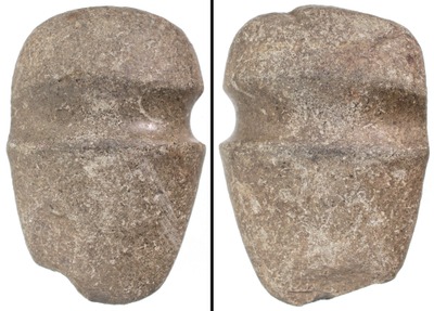 Unmarked: Massive 3/4 Groove Native Amer. Axe