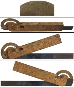 Disston & Morss, Philadelphia, Pennsylvania: Rare Fisher Patent Bevel