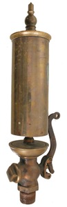 Buckeye Brass Works, Dayton, Ohio (Unmarked): Adjust. Fulcrum Steam Whistle