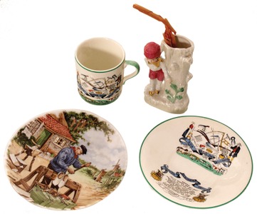 Assorted Makers: Three Tool Related Ceramic Items