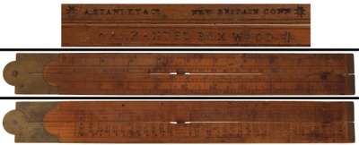 A. Stanley & Company, New Britain, Connecticut, No. 7: Two Foot, Two Fold Folding Rule