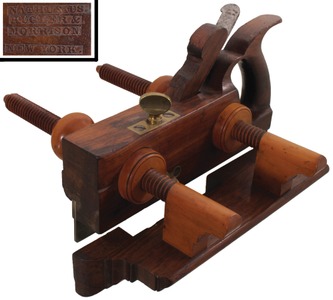 Nathusius, Kugler & Morrison, New York, New York: Handled Rosewood Plow Plane