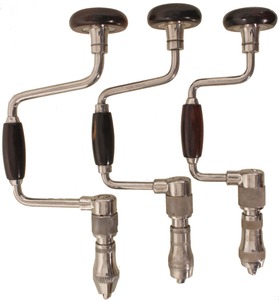 Stanley Rule & Level, No. 921: Set Of Three Ratchet Bit Braces