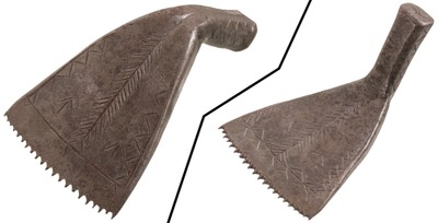 Unmarked: Artfully Hand Forged Oriental Rug Tool