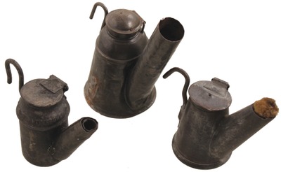 Assorted Makers: Three "Cap" Type Miner's Lamps