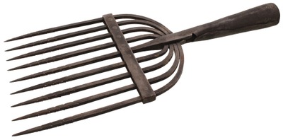 Unmarked: Hand Forged Iron Eel Speer