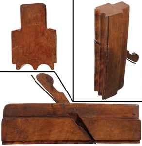 Unmarked: Early Fruitwood Washboard Plane