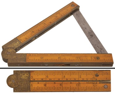 Stephens & Company, Riverton, Connecticut, No. 36: Level/Inclinometer Folding Rule