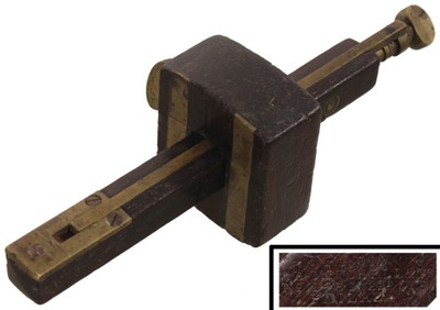 W.A. Mitchell & Company, Philadelphia, Pennsylvania: Uncommon Mkr. R'wood Marking Gauge