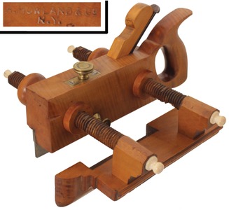 A. Howland & Company, Auburn, New York: Handled Boxwood Plow Plane
