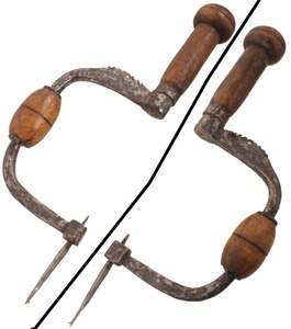 Unmarked: Early Hand Forged 18th C. Iron Brace
