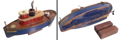 Liberty Playthings, Niagara Falls, New York, No. 2: "Liberty Tug And Scow" Toy