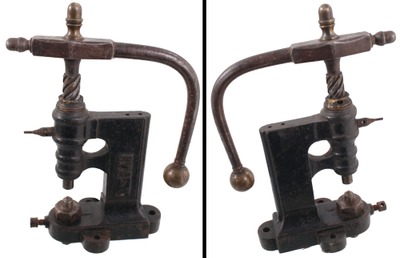 D.V.G.: Late 19th C. Bench Mount Press