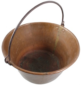 Unmarked: Early Heavy Copper Pail