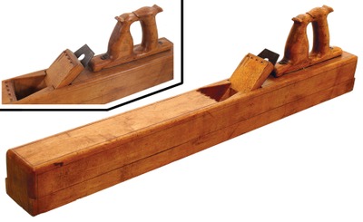 Unmarked: Fancy Figural Handle Jointer Plane