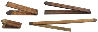 Stanley Rule & Level: Lot Of Four Asst. Folding Rules