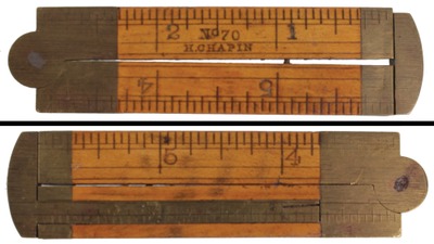 H. Chapin's Son, No. 70: Six-Inch/Two-Fold Folding Rule