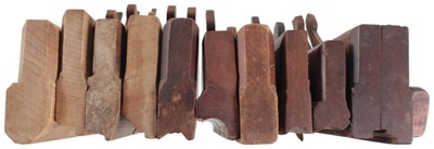 Unmarked: Group Of Ten Early M Molding Planes