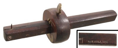 STANLEY (Unmarked), No. 66: Patent Rosewood Marking Gauge