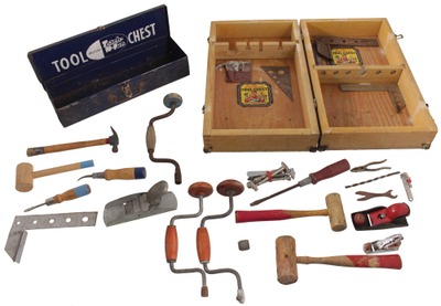 American Toy & Furniture Company, Mosinee, Wisconsin: Two Child's Tool Chest