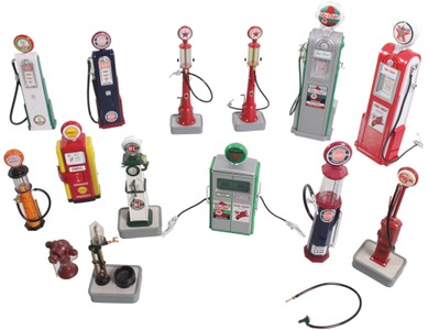 Assorted Makers: Coll. Of Toy Size Gasoline Pumps